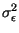 $ \sigma_{\epsilon }^{2}$