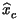 $ \widehat{x}_{c}^{}$