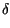 $\displaystyle \delta$
