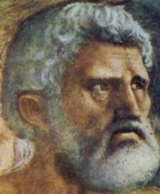 Masaccio, Il Tributo, Volto di Pietro