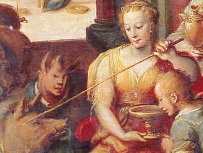 G. Stradano, Circe e i compagni di Ulisse (part.)