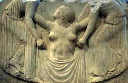 Ludovisi Throne, Nascita di Afrodite, c. 470 a.C. Museo Nazionale, Roma