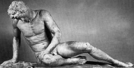 Galata morente, scultura ellenica, Roma, Museo Capitolino