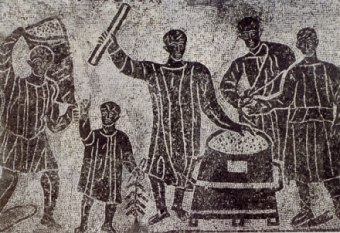Distribuzione di grano a basso prezzo alla plebe, voluta dalle leggi graccane