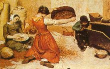Courbet, Le vagliatrici di grano 1854