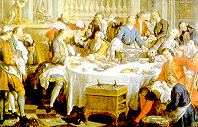 J. F. De Troy, Colazione con le ostriche, 1734 (Museo Condé, Chantilly)