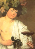 Bacco, di Caravaggio 1593 (Uffizi, Firenze)