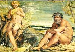 Bacco e Sileno di A. Carracci (National Gallery, Londra)