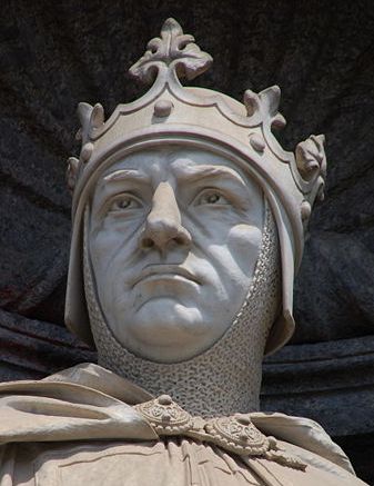 Carlo I d'Angi, Statua sulla facciata del Palazzo Reale di Napoli