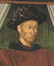 Ritratto di Carlo VII (copia del pittore J. Fouquet)