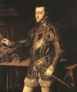 Filippo II, eseguito da Tiziano