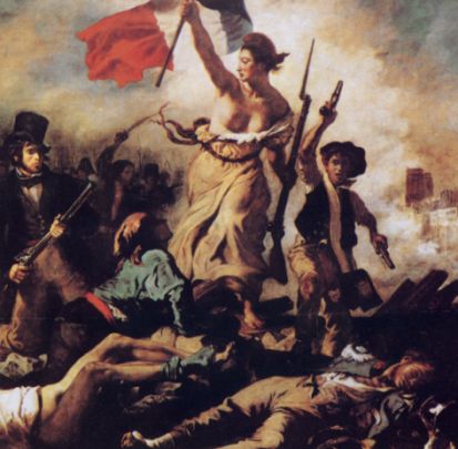E. Delacroix, La libertà che guida il popolo, 1830, Louvre, Parigi