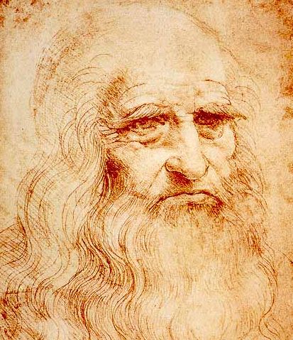 Presunto autoritratto di Leonardo da Vinci, ca 1513, Torino, Biblioteca Reale.