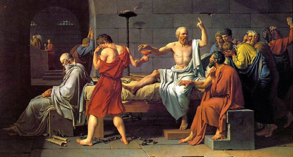 Morte di Socrate, di J. L. David, Metropolitan Museum Art di N.Y.