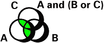 A and (B or C)
